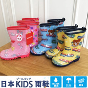 出口日本儿童雨鞋男童女童学生轻便中长筒胶鞋宝宝雨靴幼儿园水鞋
