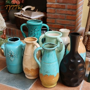  陶瓷花器 装饰艺术花瓶花器摆件 插花装饰欧式花瓶