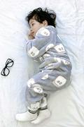婴儿睡袋秋冬款宝宝防踢被法兰绒珊瑚绒儿童加厚保暖可爱连体睡衣