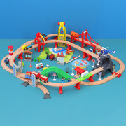 畅销款儿童火车玩具创意电动铁路轨道多功能益智玩具