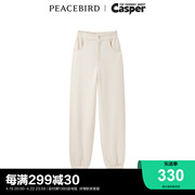 商场同款太平鸟女装CASPER联名基础卫裤A3GBD4576