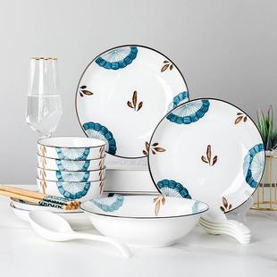 碗碟套装陶瓷餐具日式家用吃饭碗盘子 网红创意碗筷套装