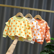 女宝宝春装长袖卫衣T恤0-1-2-3岁女童装上衣纯棉打底衫婴儿衣服潮