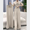 韩国设计师cherrykoko夏季韩版时尚，套装堆堆领显瘦小衫阔腿裤