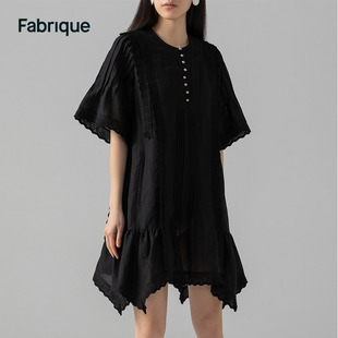 Fabrique 不规则裙摆刺绣连衣裙 Ali 设计师Andreas Melbostad