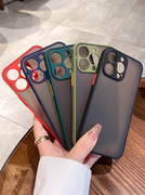 新款磨砂肤感苹果16手机壳适用iphone14promax镜头全包15防摔13pro简约高级感12硅胶11男xs女网红ins风7p/8p