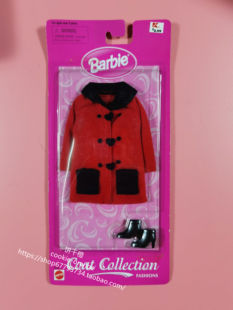 预Barbie Coat Collection Fashions 68696 1998芭比衣服配件外套