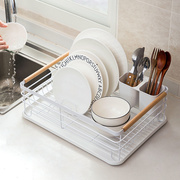 沥水碗碟架厨房漏水双层沥干台面碗柜筷子，收纳盒餐具柜碗柜置物架