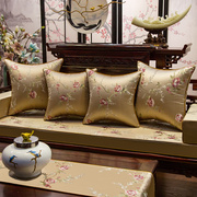 新中式红木沙发坐垫实木，家具坐垫套罩罗汉床，坐垫五件套带靠背四季