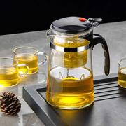 泡茶壶飘逸杯茶具家用耐高温玻璃，沏茶泡茶杯，一键过滤茶水分离神器