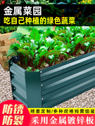种植箱绿色蔬菜专用箱楼顶种菜盆，特大铁箱花盆，家庭花箱露台种植箱