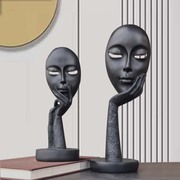 简约现代创意家居面具装饰品摆件客厅玄关电视柜办公室工艺术