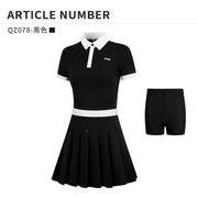 高尔夫身连衣裙女夏秋季修百运褶裙服装动送QZ078防走光短裤裙球