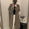 秋冬厚长款针织衫外套女净版过膝高级感毛衣宽松洋气开衫外穿