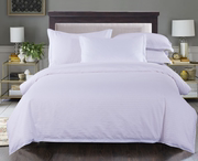 纯白床单被套单件宾馆酒店床上用品，缎条斜纹加厚被单被罩1.2m床品