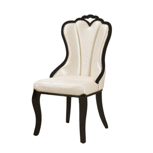 欧式餐椅现代简约餐椅橡木，实木餐椅子休闲椅，软包靠背椅a11