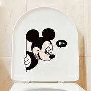 米奇卫生间马桶贴装饰贴纸厕所浴室卡通马桶盖防水坐便贴创意贴画