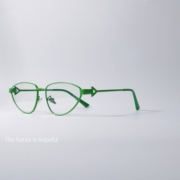 小众三角形绿色眼镜框架，平光镜uv400配近视个性，猫眼墨镜太阳眼镜