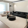 现代简约纯色客厅茶几毯素色侘寂地毯日式卧室床边毯满铺家用地毯