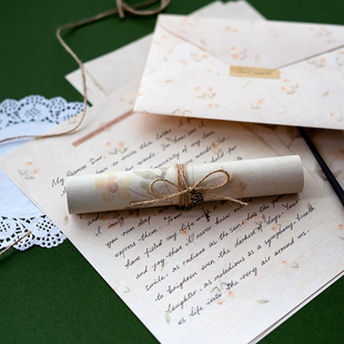特种纸加厚复古信纸信封套装浪漫手写表白情书送女友高级感信笺