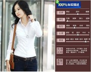 韩版女装白衬衫打底衫春季长袖，大码工作服职业装修身2023正装ol女