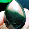 魅晶天然水晶晶体通透翠绿色绿幽灵全包裹聚宝盆水滴吊坠