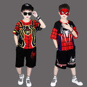 蜘蛛侠童装男童短袖套装，5夏季6潮7运动速干8-9岁小男孩衣服酷