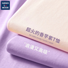 葡萄紫色短袖t恤女2024早春装香芋紫100%纯棉款夏季女装