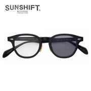 sunshiftbybj眼镜日本黑框板材，镜架男女复古经典可配镜片s-jazz