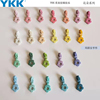 YKK花朵拉头3号和5号尼龙拉链配套拉头花朵定制款粉嫩蓝色绿色系