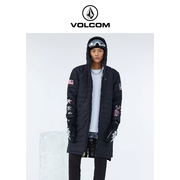 VOLCOM钻石男装户外品牌长款滑雪服2024冬季滑雪衣棉服外套男
