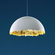 意大利设计师创意个性大气客厅书房卧室餐厅简约艺术金箔半圆吊灯