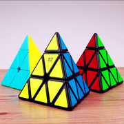 奇艺金字塔魔方磁力版三阶rs三角形异形初学学生，儿童比赛顺滑玩具