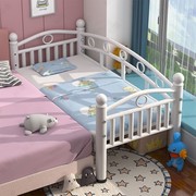 双胞胎婴儿床铁艺儿童床带护栏小床男孩女孩公主床边床加宽拼接床