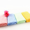 4条装竹纤维薄款柔软细腻成人洗脸毛巾婴幼儿童，竹炭毛巾方巾面巾