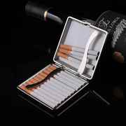 彩印金属香烟盒20支装 便携个性创意带皮筋礼盒装皮质超薄烟盒