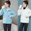 女式羽绒棉面包服2023冬季韩版长袖大码修身棉衣女外套加厚