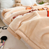 儿童拉舍尔毛毯双层云毯加厚婴儿午睡毯子秋冬幼儿园宝宝卡通盖毯