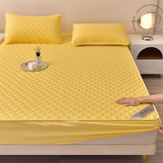 a类夹棉床笠，加厚防滑三件套席梦思床，护垫保护套防尘套纯色床单2米