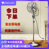 imasu电风扇仿古落地扇复古扇家用摇头金属立式12寸香港怀旧电扇