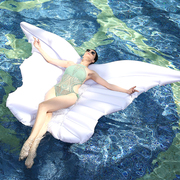 超大天使之翼充气浮床冰淇淋浮排菠萝西瓜水上漂浮游泳圈摄影道具