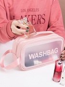 透明果冻包便捷立体袋糖果色大容量防水化妆包沙滩包手提包