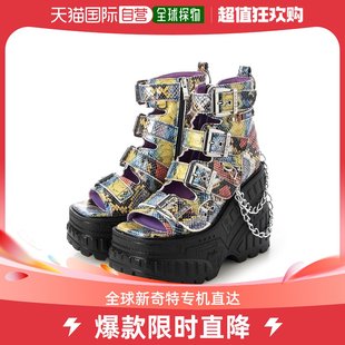 日本直邮Yosuke女士凉鞋金属装饰厚底高跟防滑耐磨减震