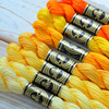 法国dmc5号蕾丝线珍珠棉每支25米刺绣线流苏线黄色系2共18色