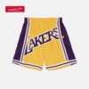 复古球裤Big Face2.0系列 湖人队 运动短裤 NBA-Mitchellness