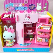 粉红兔商超过家家女孩冰箱玩具防真厨具电动声光儿童生日礼物