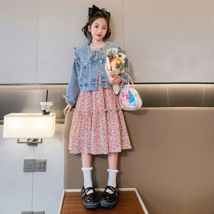 秋季韩版长袖两件套娃娃领中大童休闲秋款潮