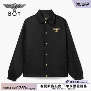 月光之城BOYLONDON潮牌24龙年情侣款外套老鹰印花夹克 N23009