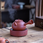 小型迷你电陶炉茶炉煮茶家用罐罐茶烧水炉红泥侧把砂铫壶工夫茶炉