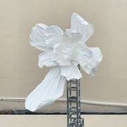 巨型纸艺美塑花大型婚礼，造型背景橱窗装饰立体手工飘带褶皱纸花